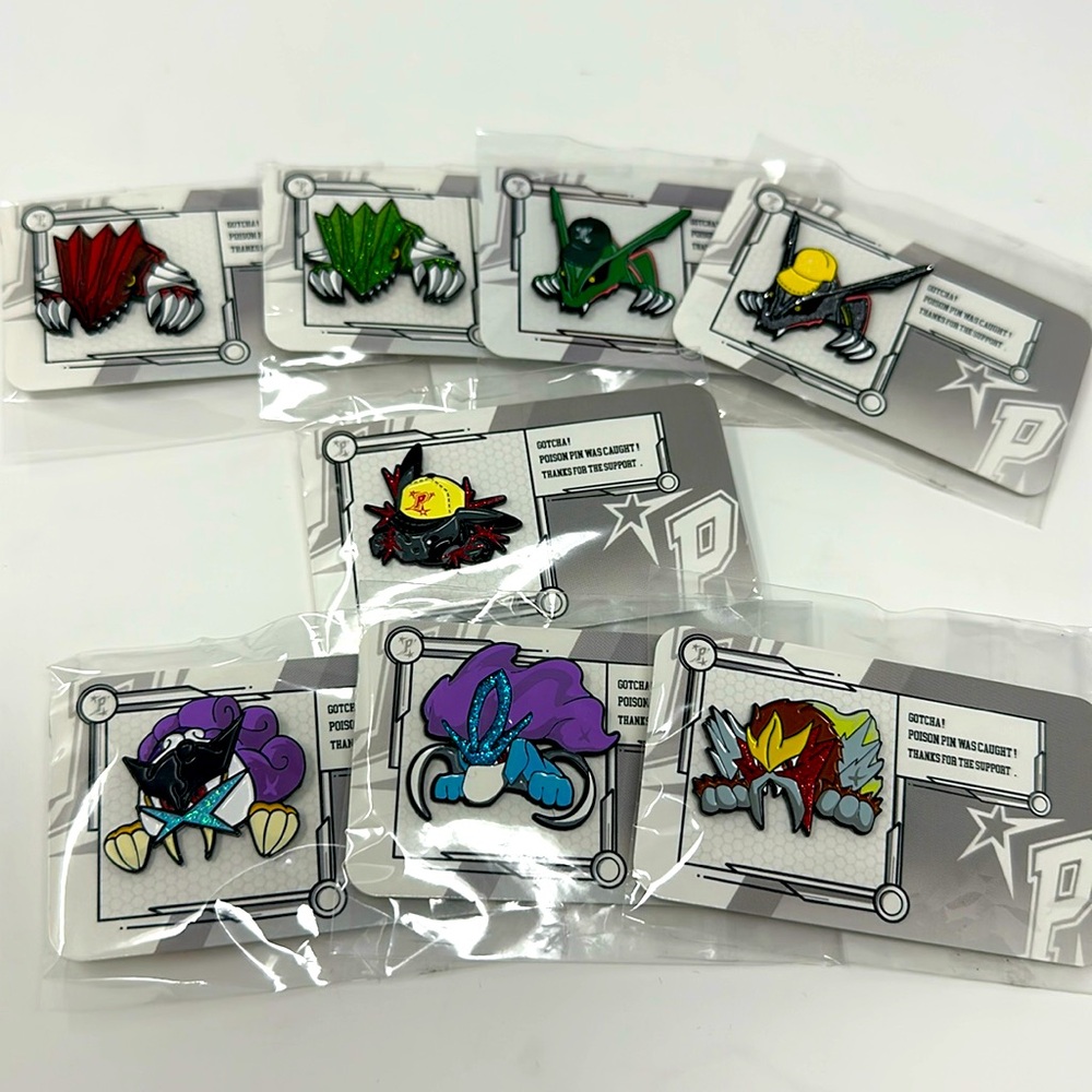 Poison Pokemon Fitted Hat Pins